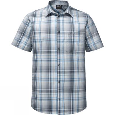 Camisa Jack Wolfskin Hot Chili Hombre Gris - Chile NEB914025